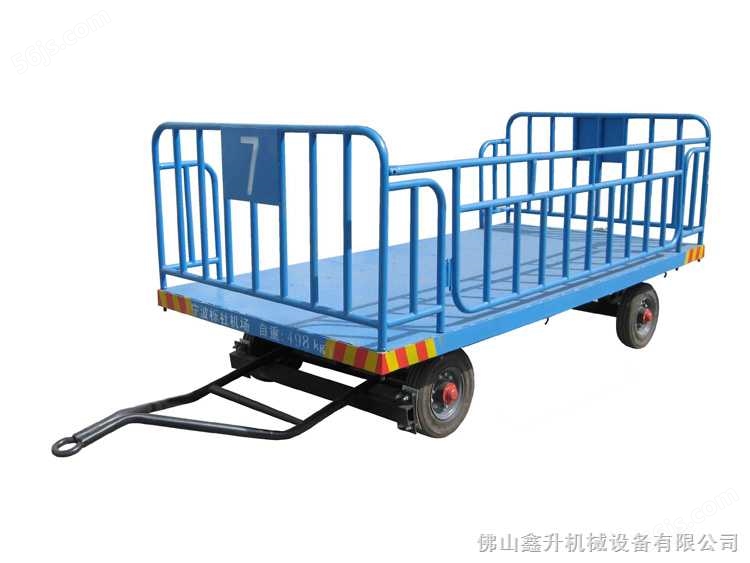 广东平板行李车，机场平板拖车